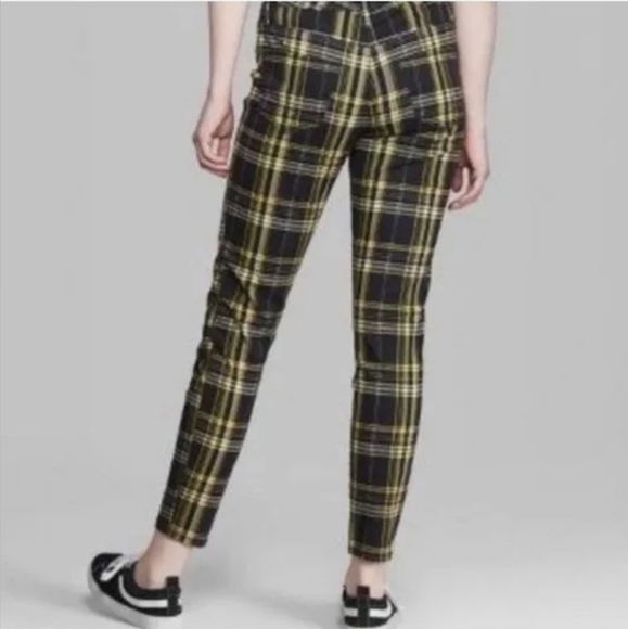 Wild Fable Tartan Plaid casual pull on pants size 32 - Picture 3 of 12